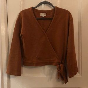 Madewell Terrycloth Sweater in Burnt Sienna - XS